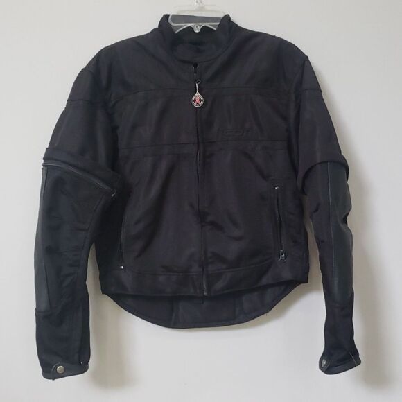 ICON Tarmac Jacket Stealth Asphalt Tech Men's Small Motorcycle Racing Black Mesh - Picture 1 of 8